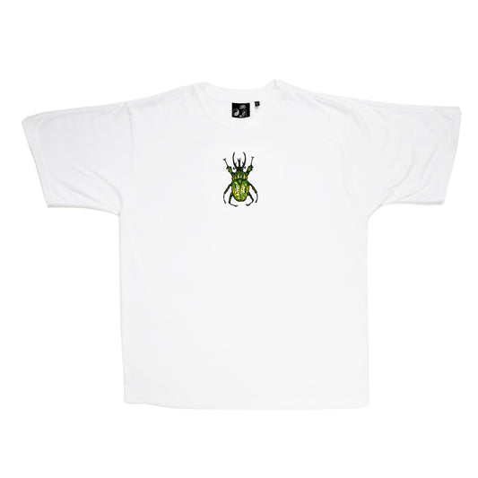 A/W24 Embroidered 'Horned Beetle' T-Shirt [white]