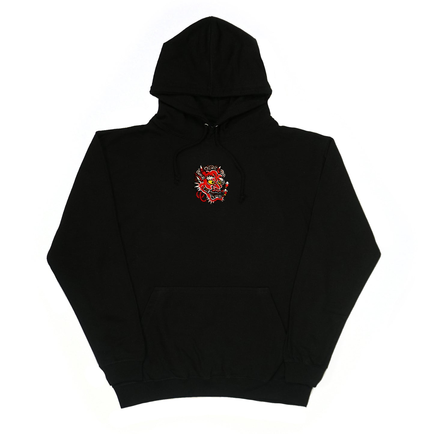 S/S23 Embroidered 'Fire Mask' Pullover {black}