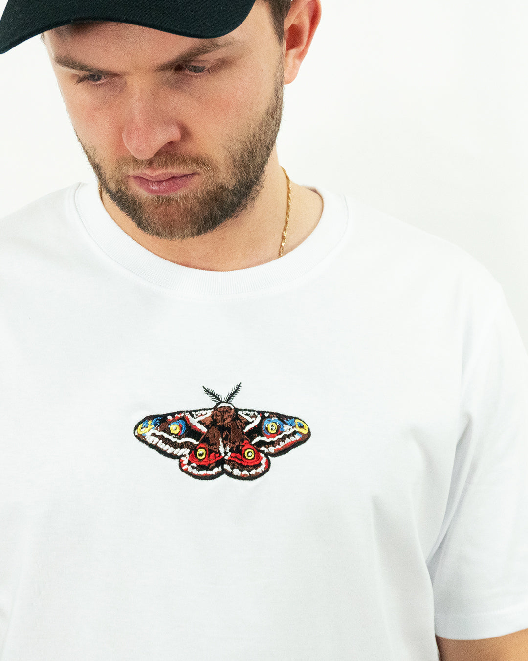 A/W24 Embroidered 'Moth' T-Shirt [white]