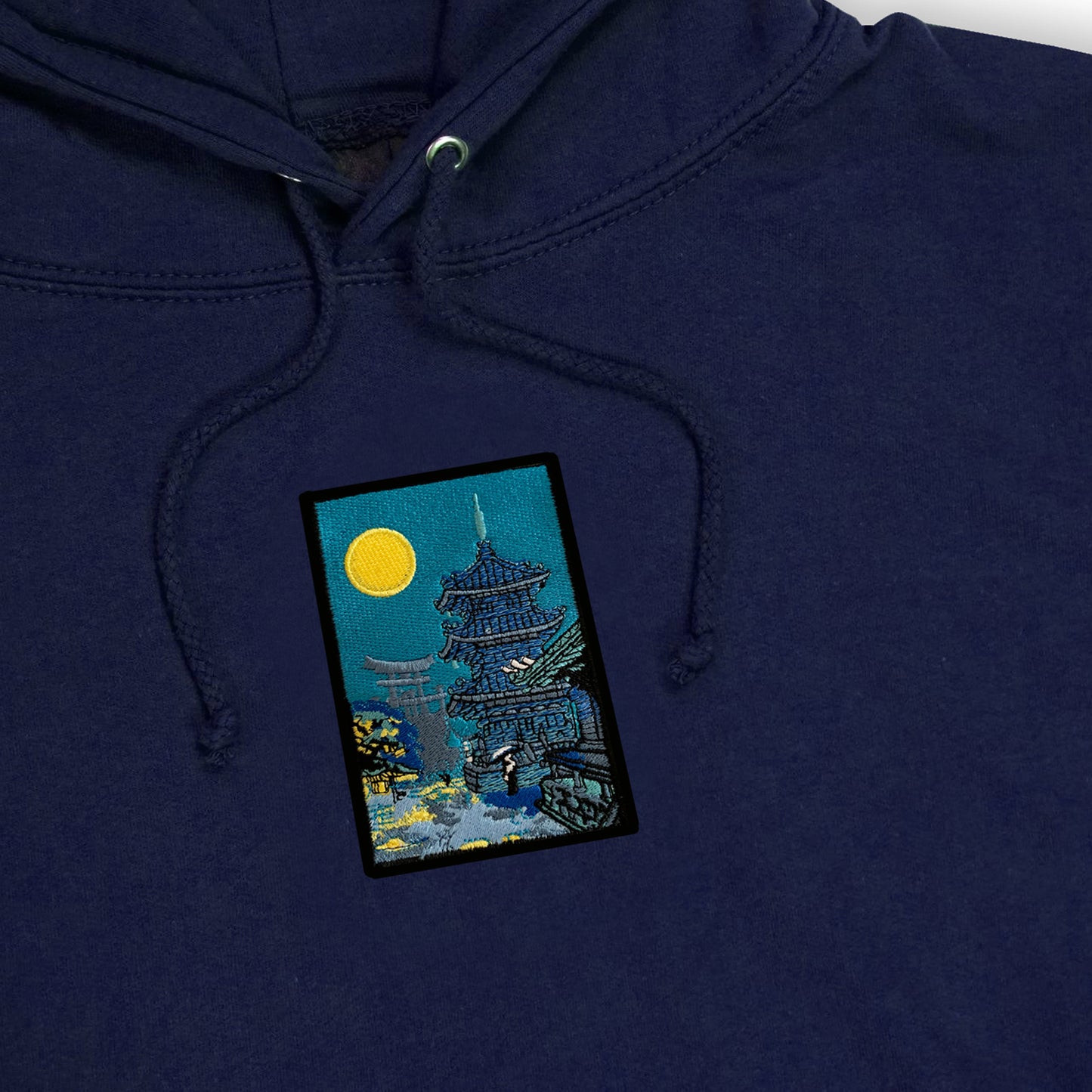 A/W22 Embroidered 'Moonlight Temple' Pullover {ink}