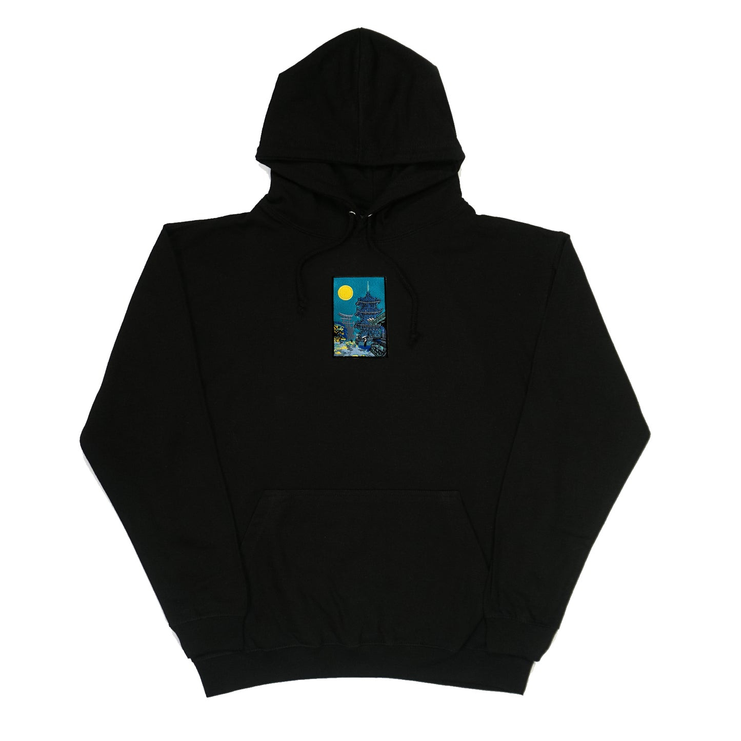 A/W22 Embroidered 'Moonlight Temple' Pullover {black}