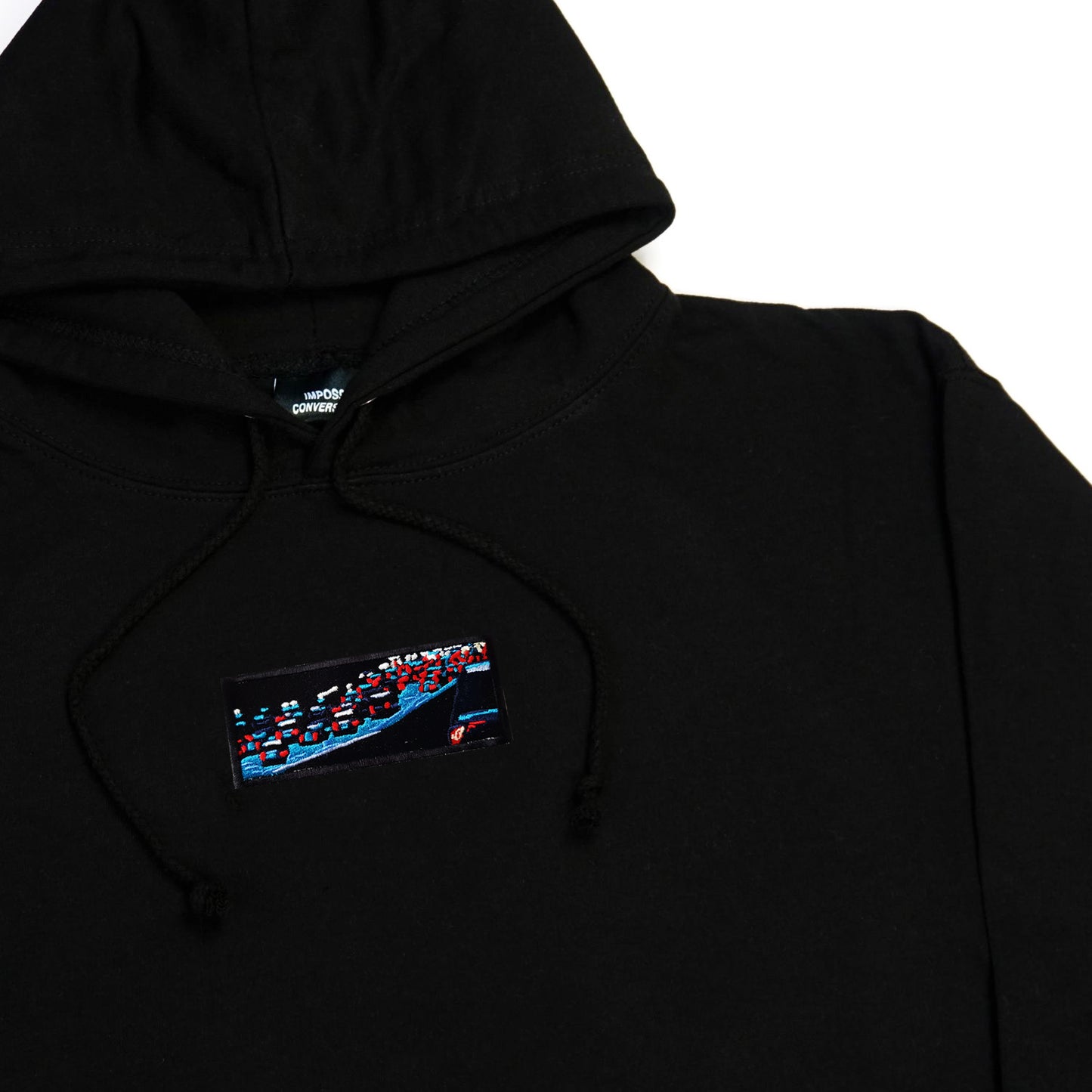A/W23 Embroidered 'Night Traffic' Pullover {black}