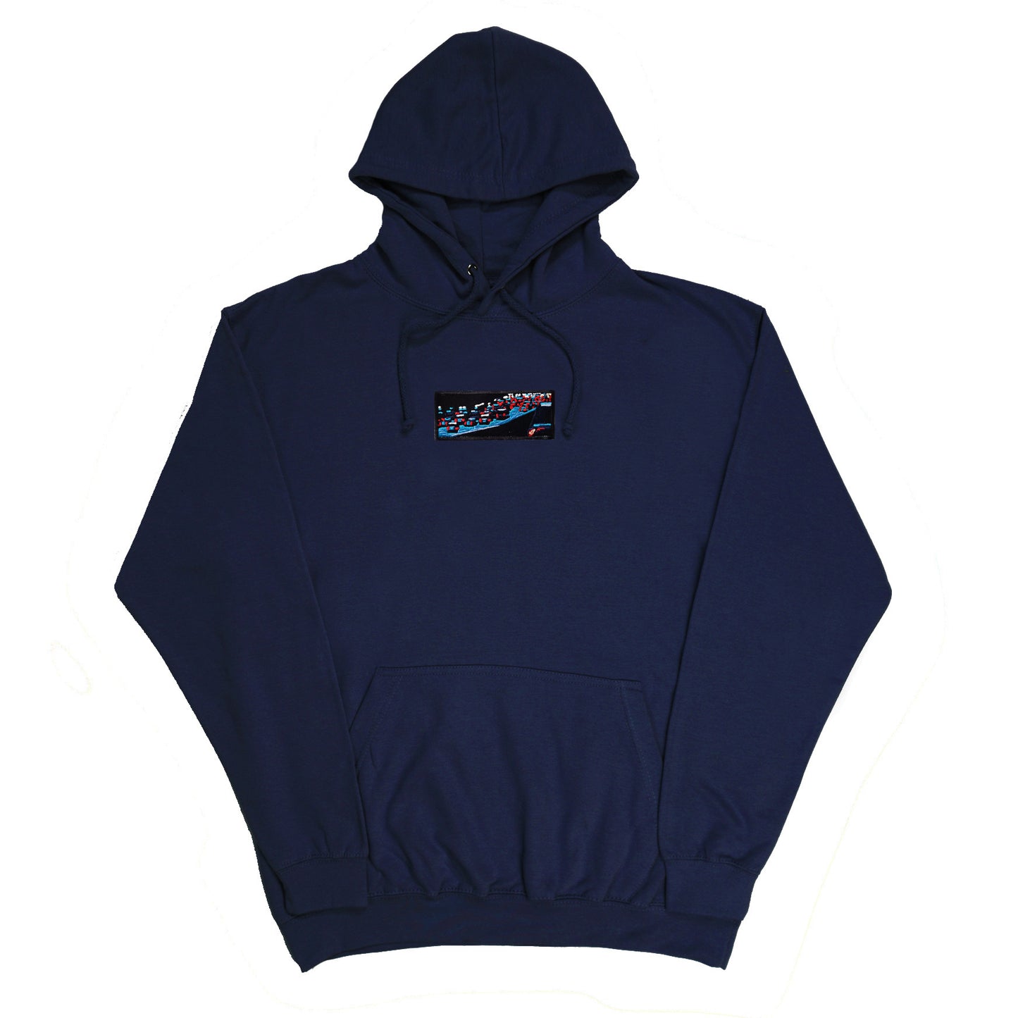 A/W23 Embroidered 'Night Traffic' Pullover {navy}