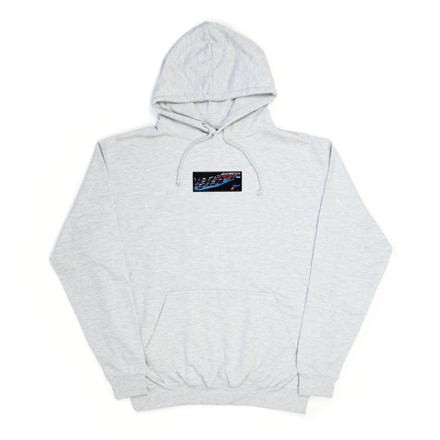 A/W23 Embroidered 'Night Traffic' Pullover {heather}