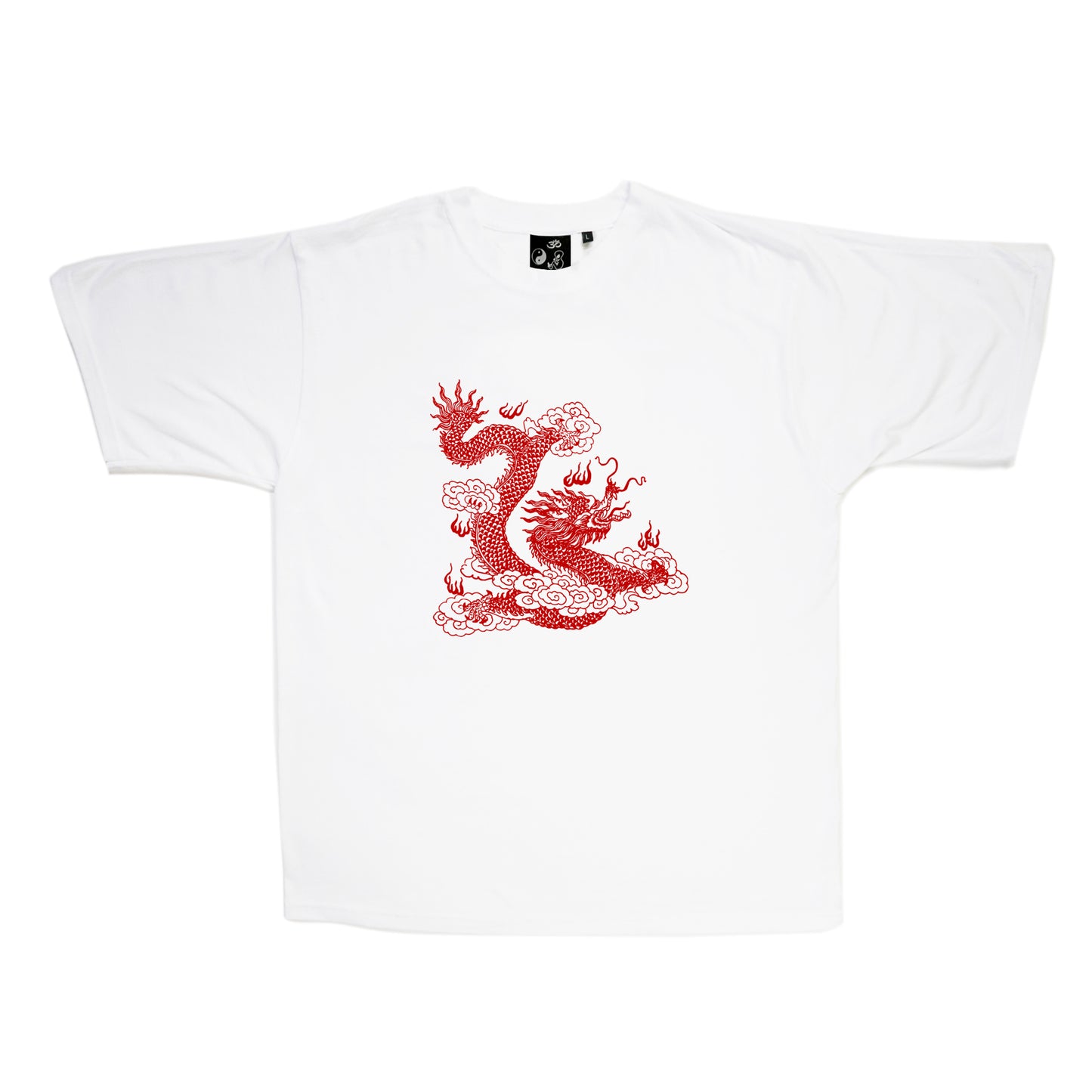 A/W22 'Fire Dragon' T-Shirt {white}