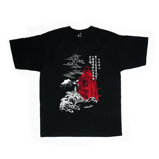 A/W22 'The Red Samurai' T-Shirt {black}