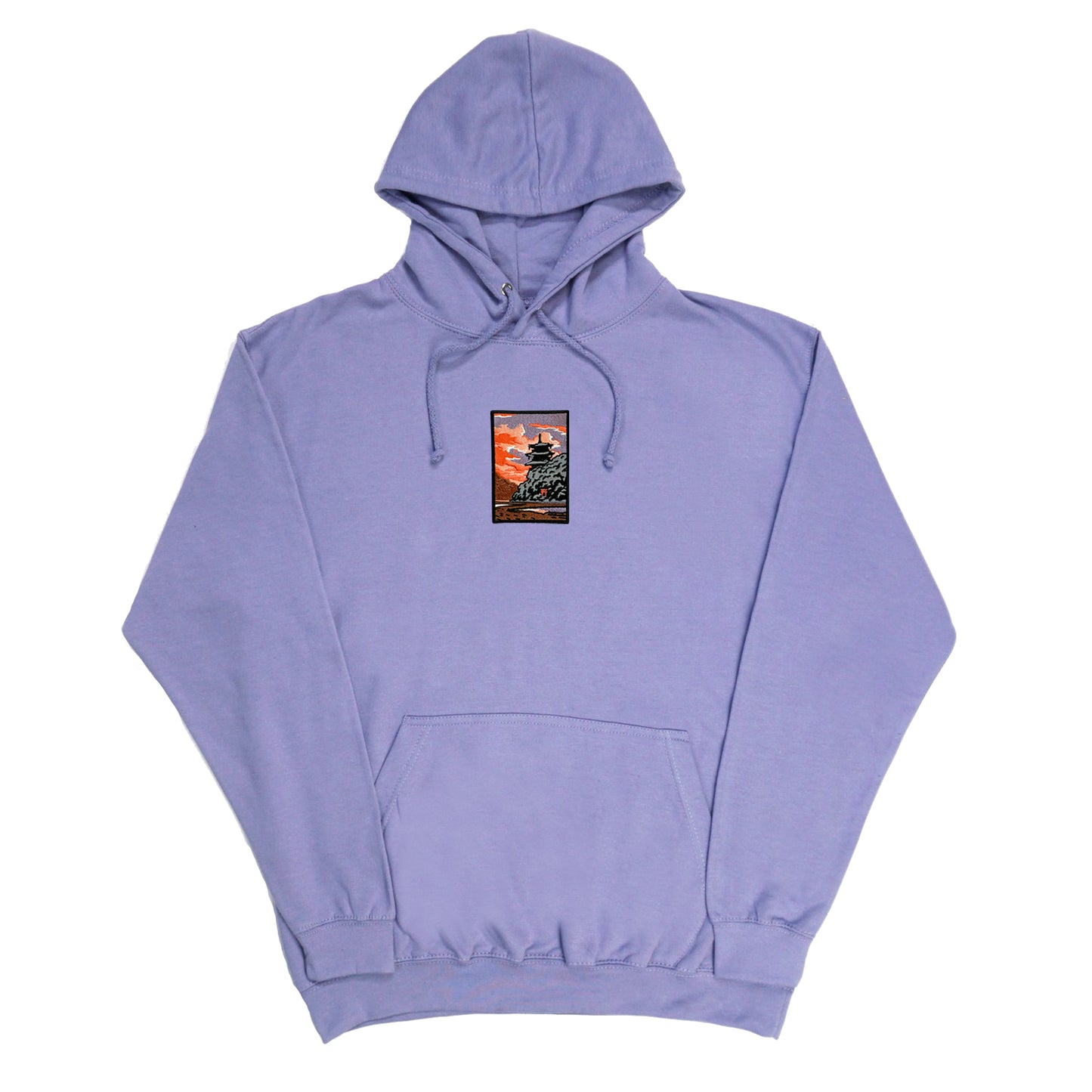 S/S23 Embroidered 'Dusk Temple' Pullover {lilac}