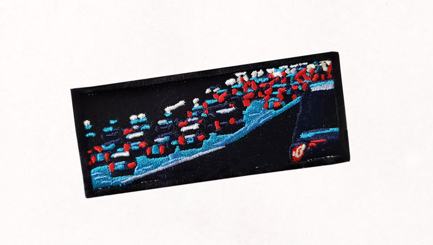 A/W23 Embroidered 'Night Traffic' T-Shirt {white}