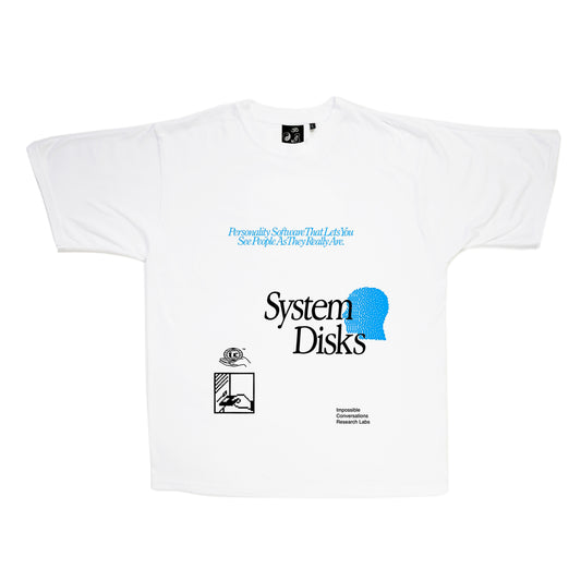 S/S22 'System Disks' T-Shirt {white}