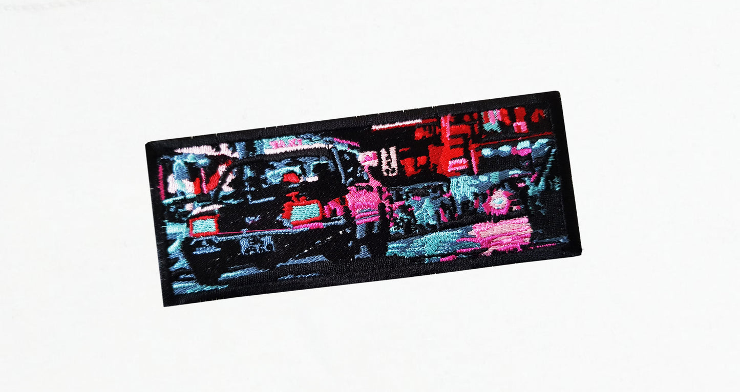 A/W23 Embroidered 'Neon Streets' T-Shirt {white}