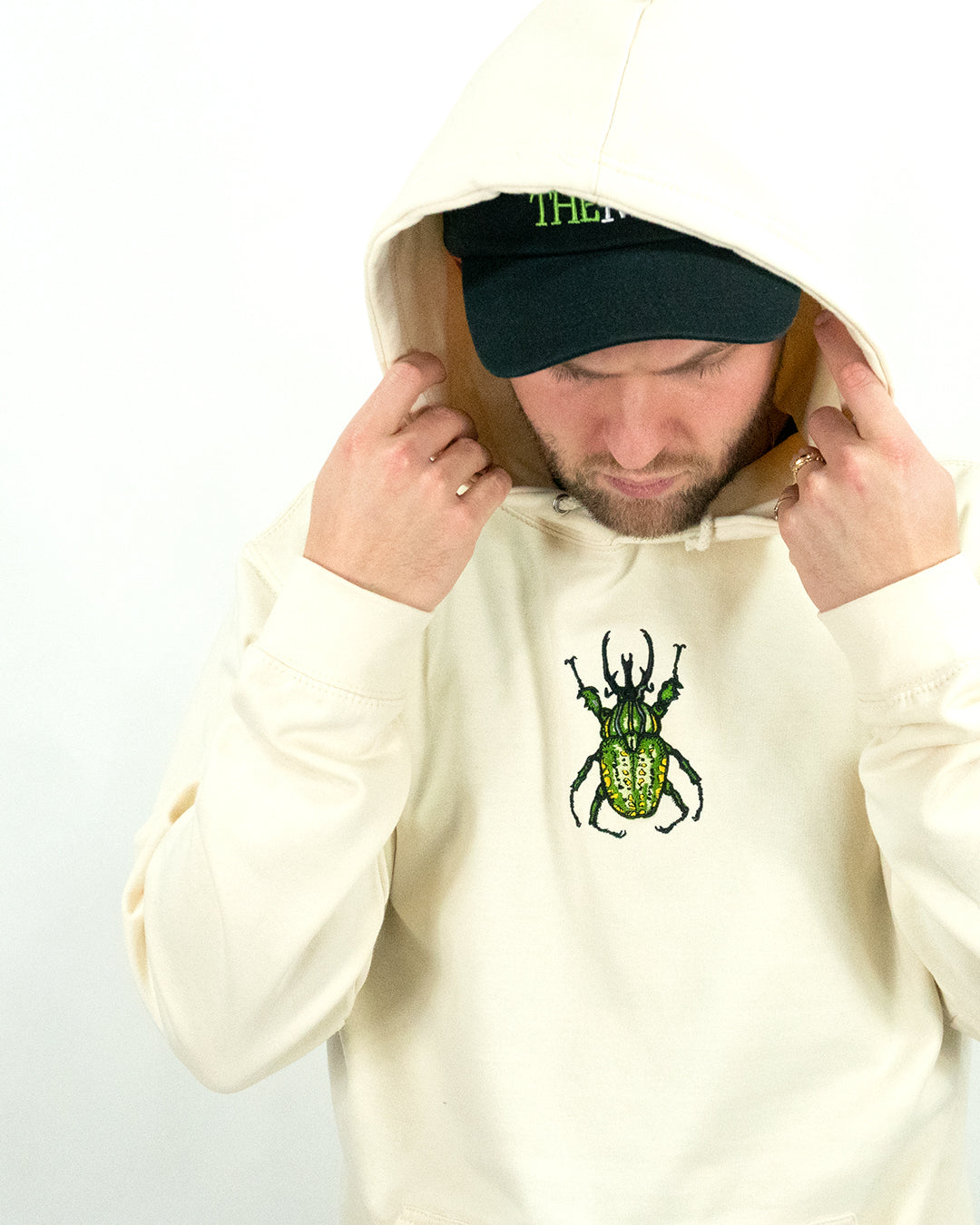 A/W24 Embroidered 'Horned Beetle' Pullover [bone]