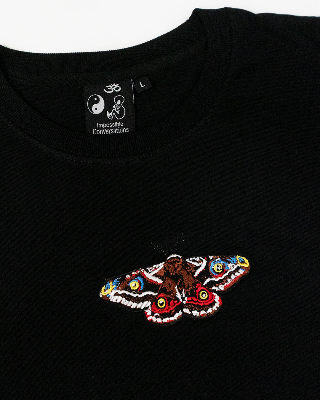 A/W24 Embroidered 'Moth' T-Shirt [black]