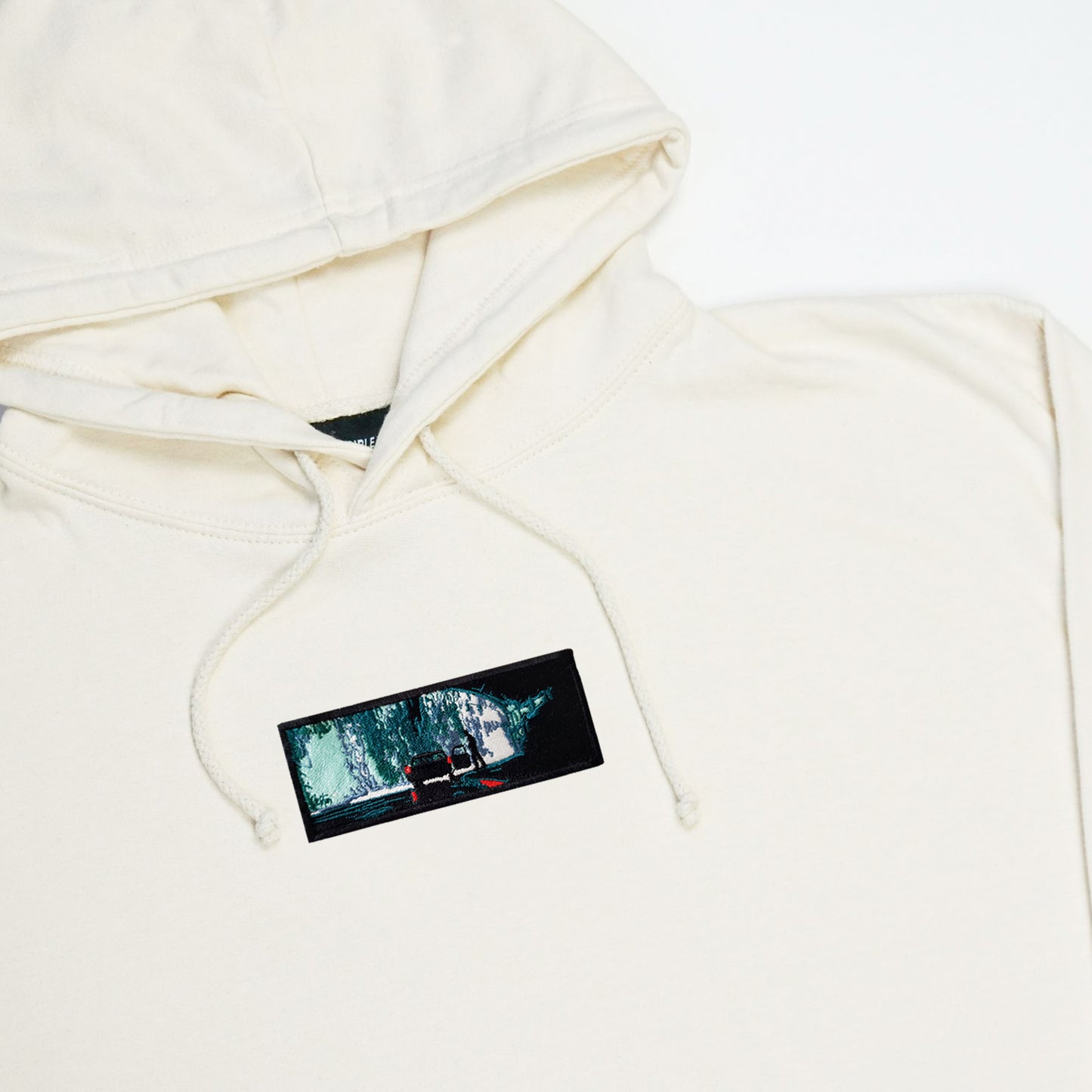 A/W23 Embroidered 'Under The Bridge In The Rain' Pullover {bone}