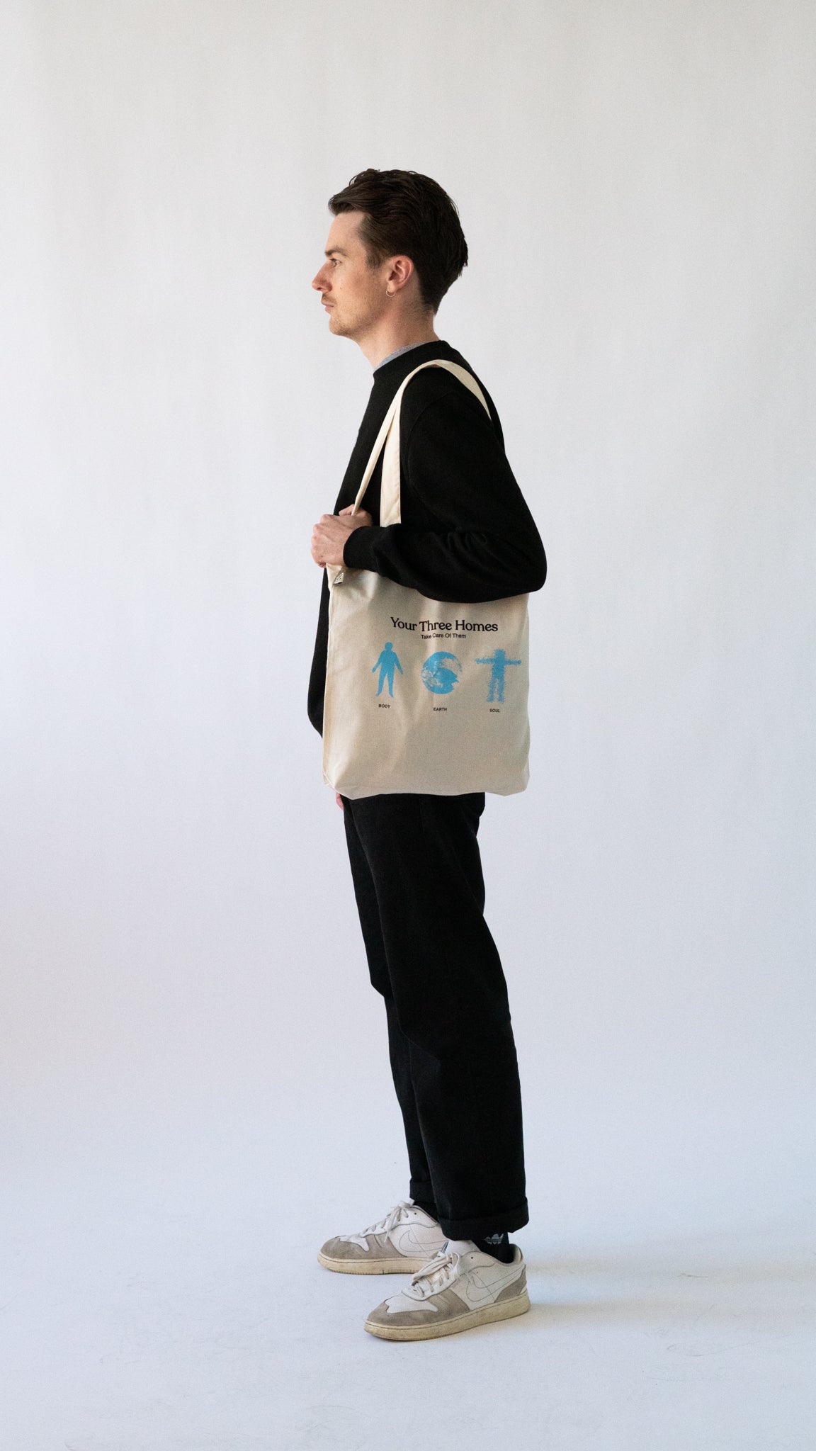 'Your Three Homes' Tote Bag {natural}