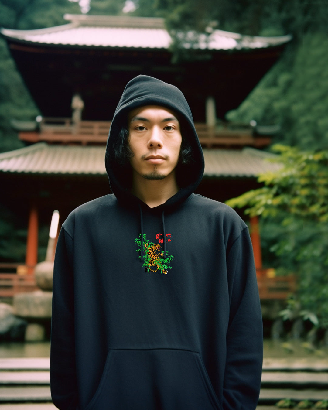 S/S23 Embroidered 'Ghost' Pullover {black}