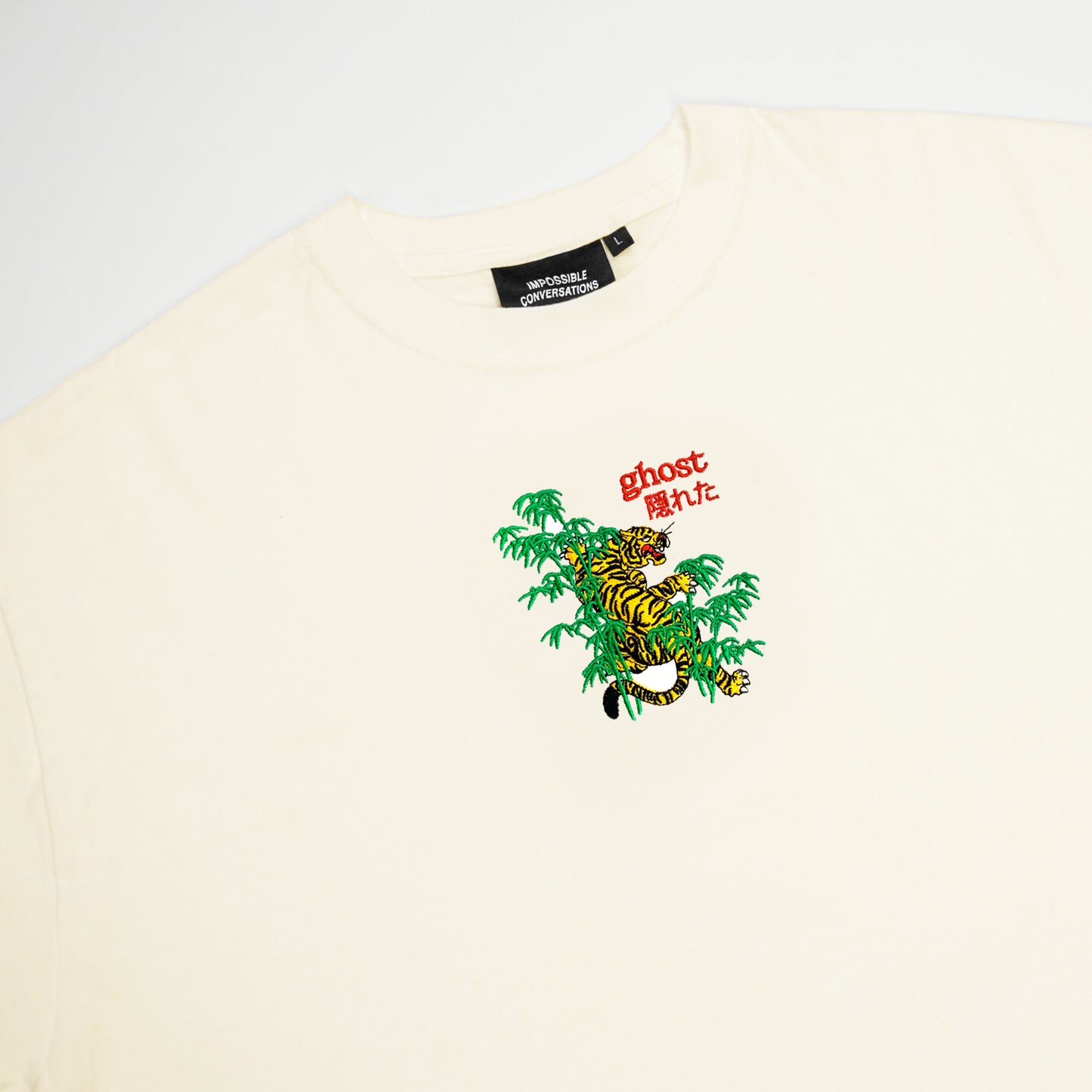 S/S23 Embroidered 'Ghost' T-Shirt {natural}