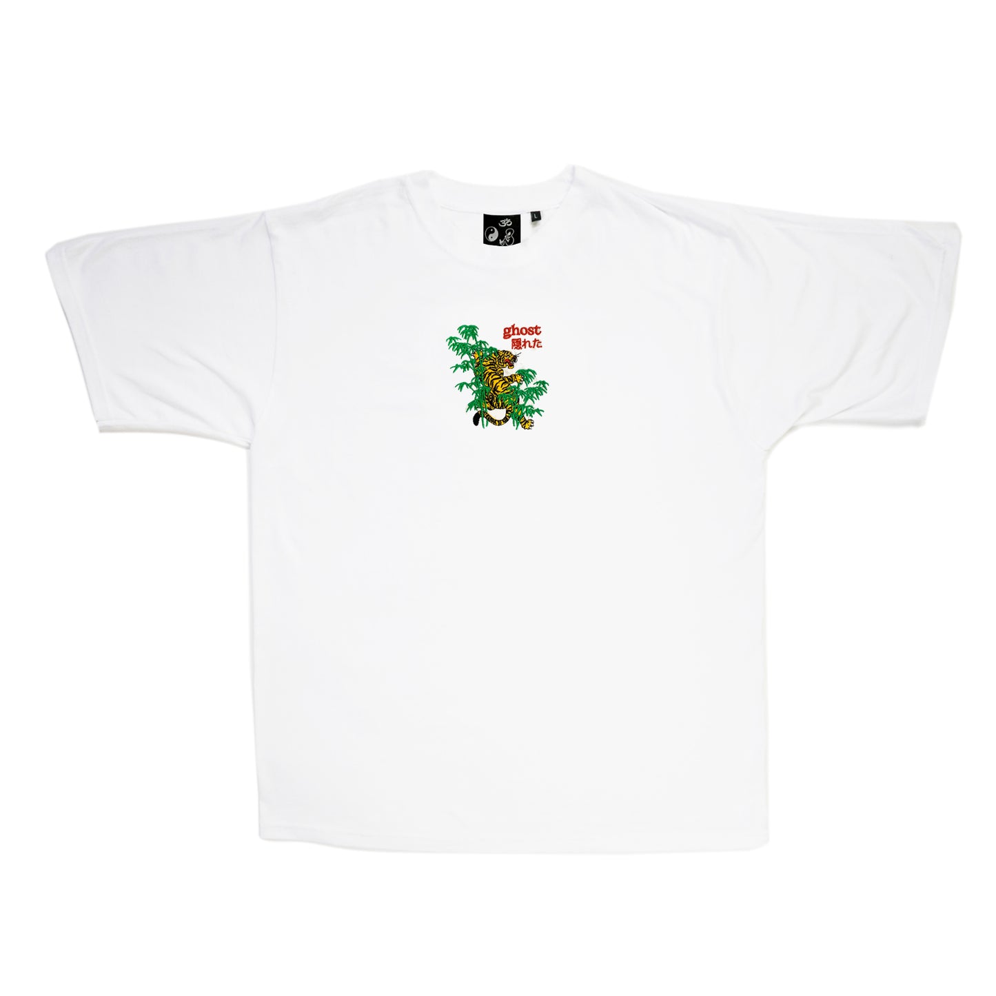 S/S23 Embroidered 'Ghost' T-Shirt {white}