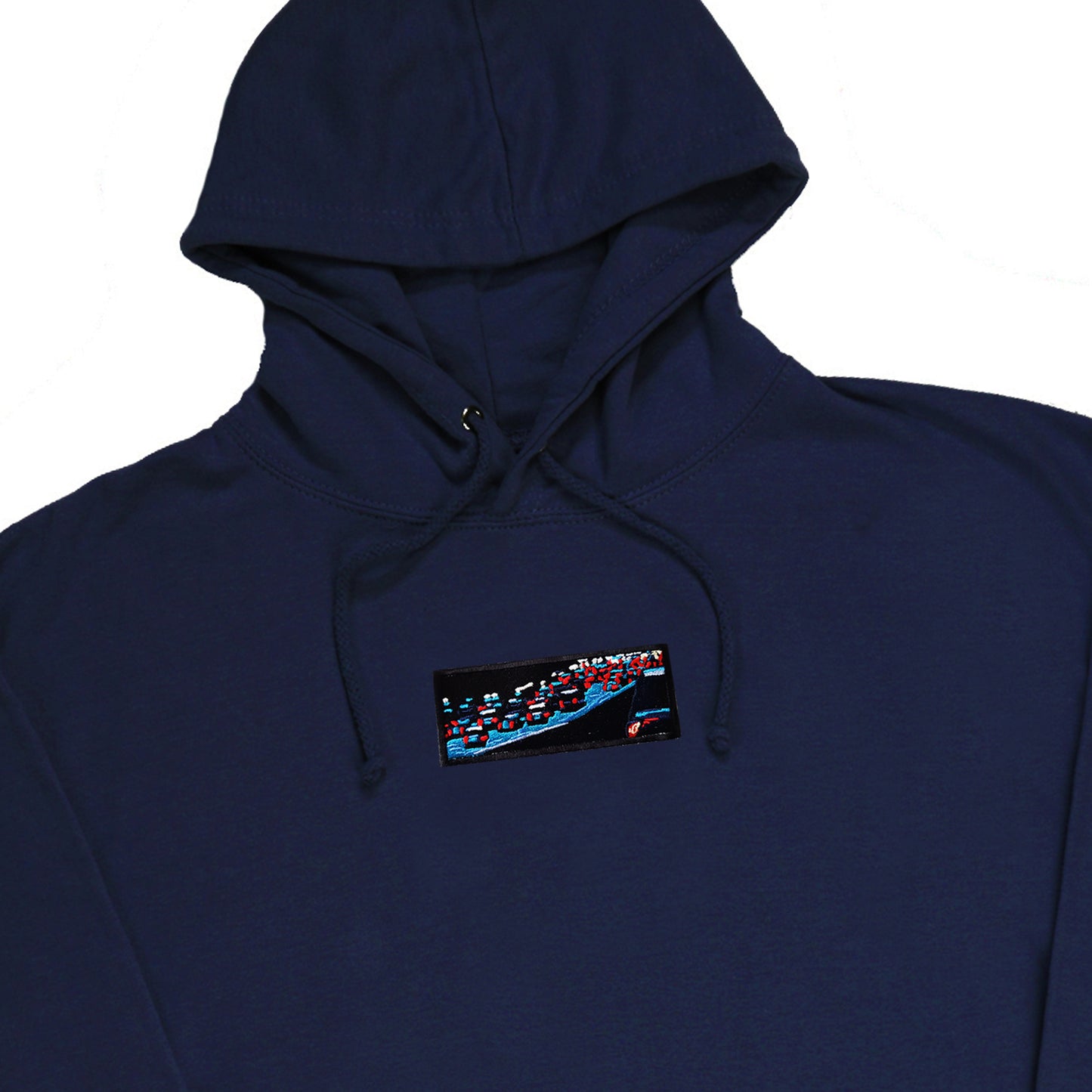A/W23 Embroidered 'Night Traffic' Pullover {navy}