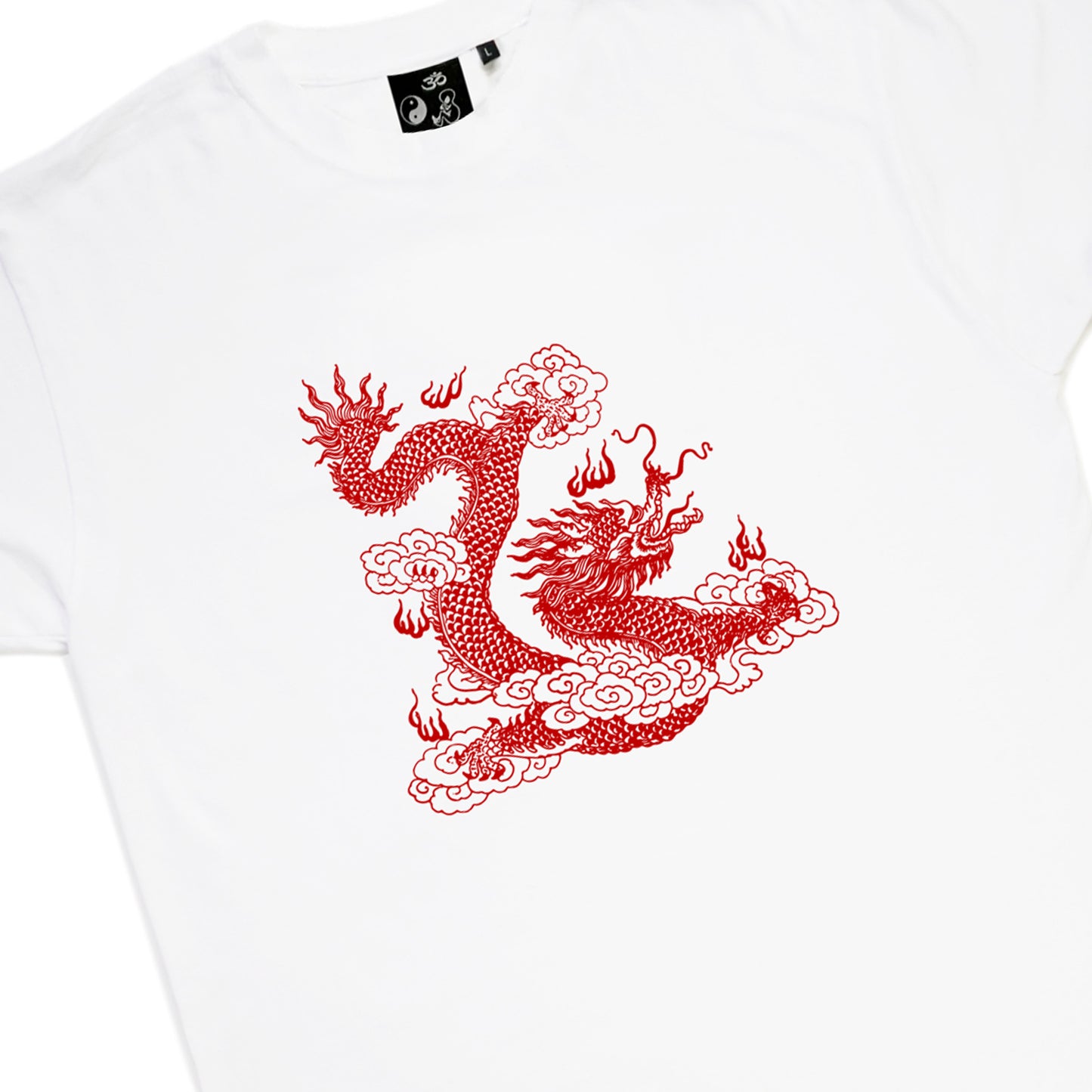 A/W22 'Fire Dragon' T-Shirt {white}