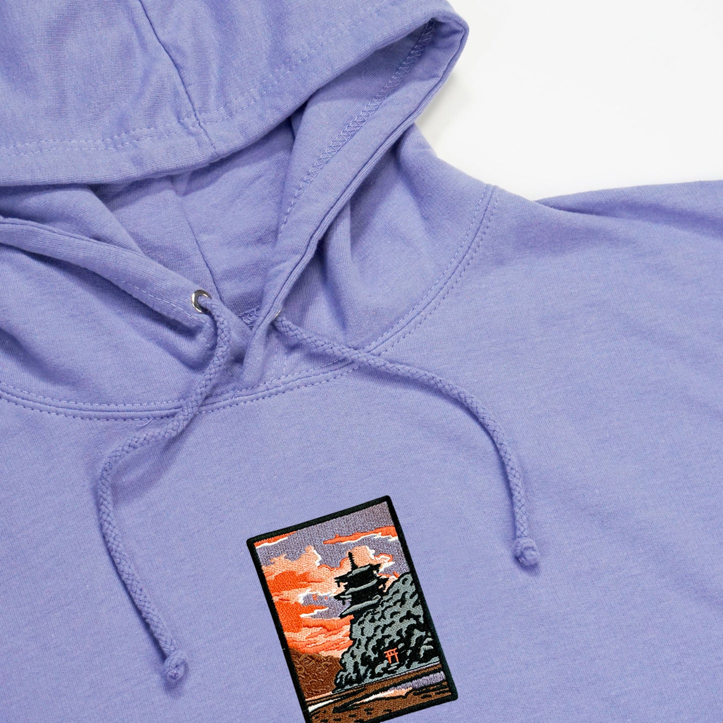 S/S23 Embroidered 'Dusk Temple' Pullover {lilac}