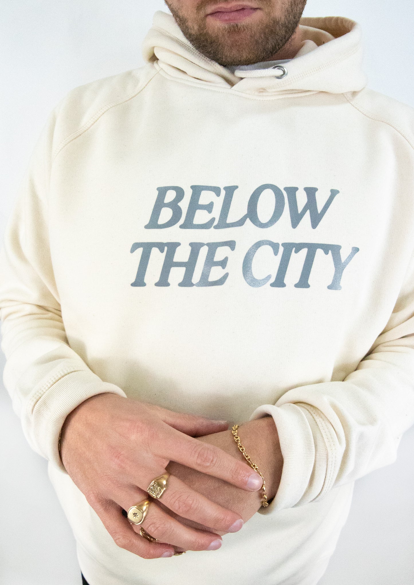 S/S23 Embroidered 'Below The City' Pullover {natural bone}