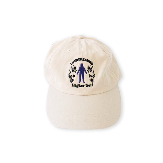 'Lucid Body' Embroidered 6 panel Cap {natural}