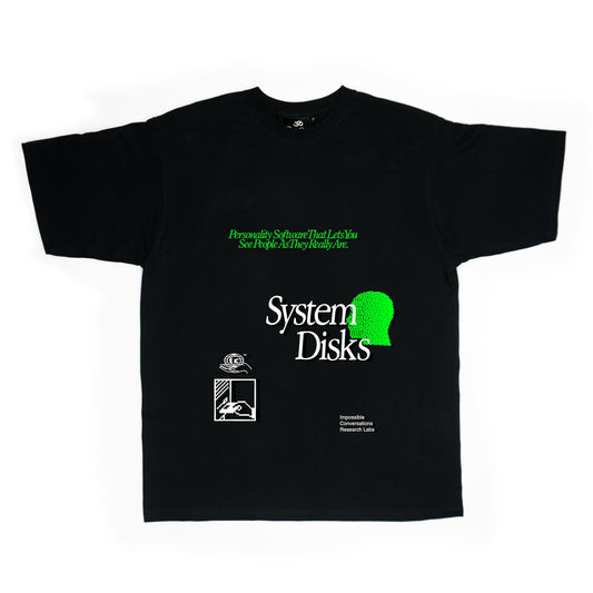 S/S22 'System Disks' T-Shirt {black}