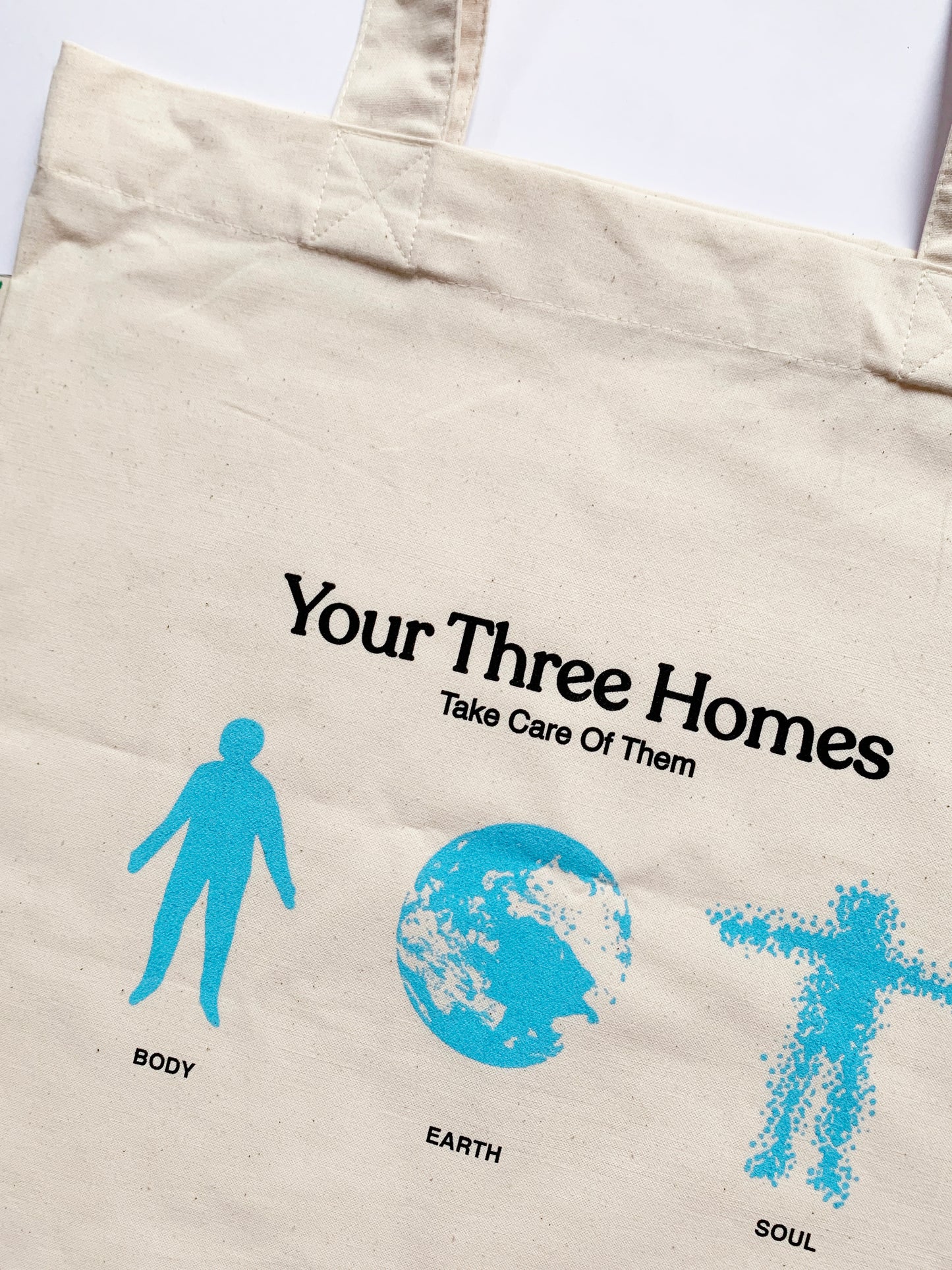'Your Three Homes' Tote Bag {natural}